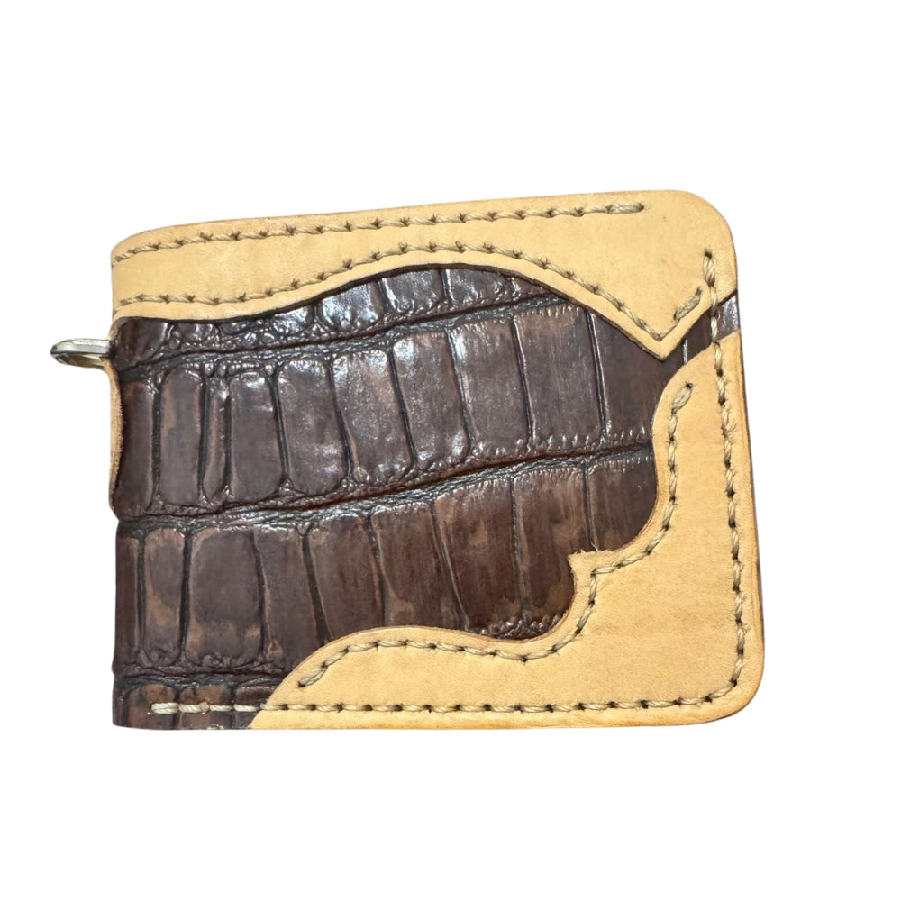 Hand Made Geniun Leather Wallet Double shade