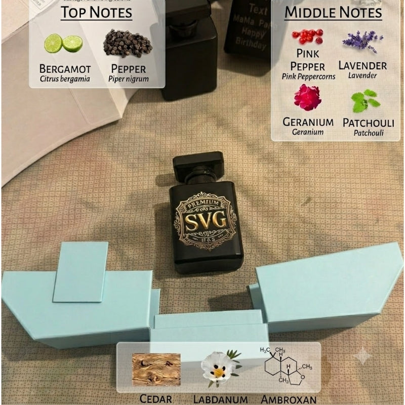 Premium Svg Savage inspired long lasting perfume with luxury double door box