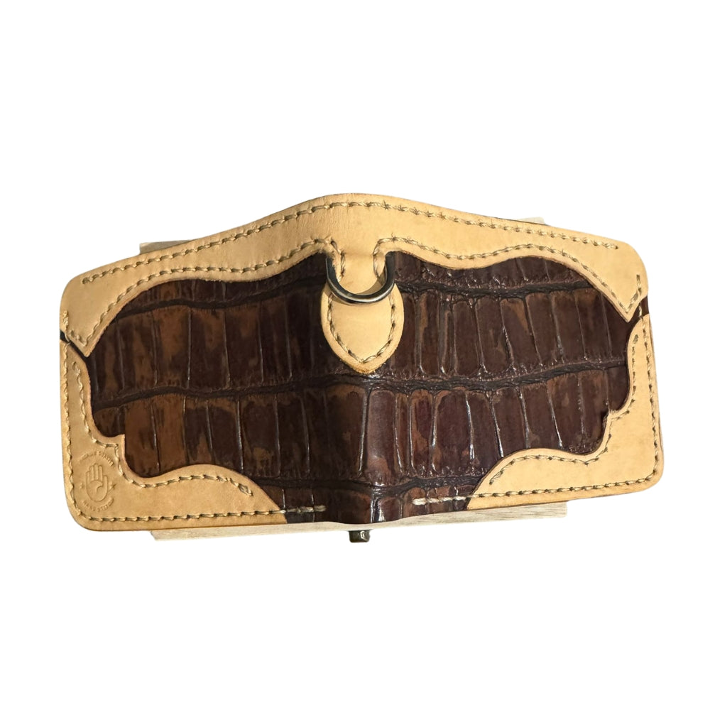 Hand Made Geniun Leather Wallet Double shade