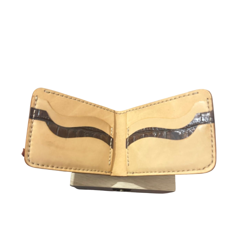 Hand Made Geniun Leather Wallet Double shade